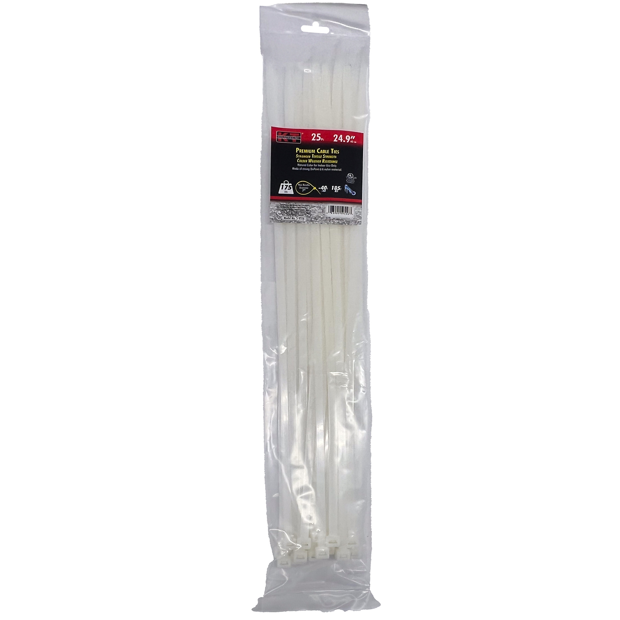 K-T Industries, 24.9" Extra Heavy Duty, Natural, 25/Pk, Model # 5-9556